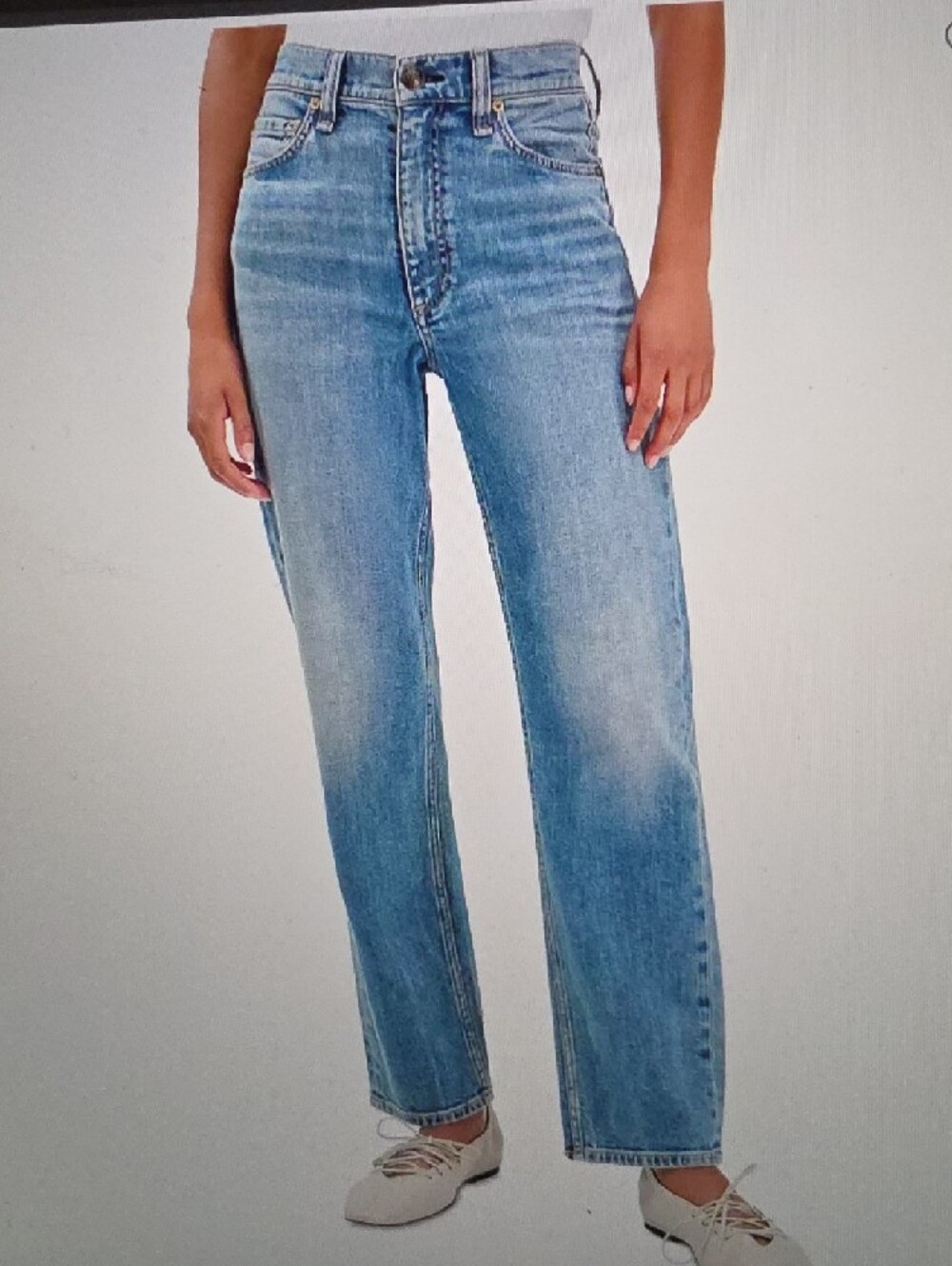 RAG & BONE Harlow Mid Rise Ankle Straight Jeans Size 27 $278 - Picture 2 of 7